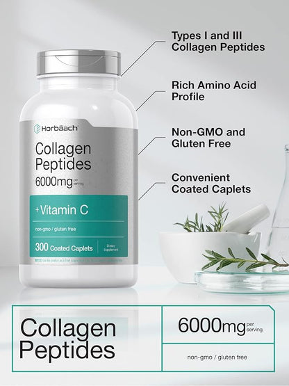Horbäach Collagen Peptides 6000mg 300 Caplet