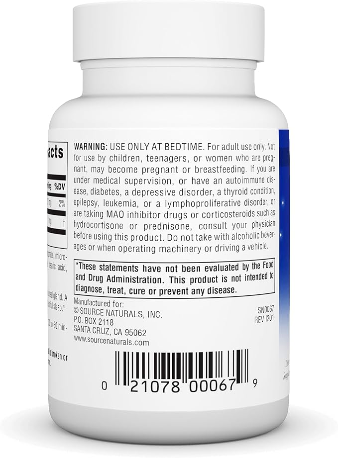 Source Naturals Time Released Melatonin 3 mg 240 Time