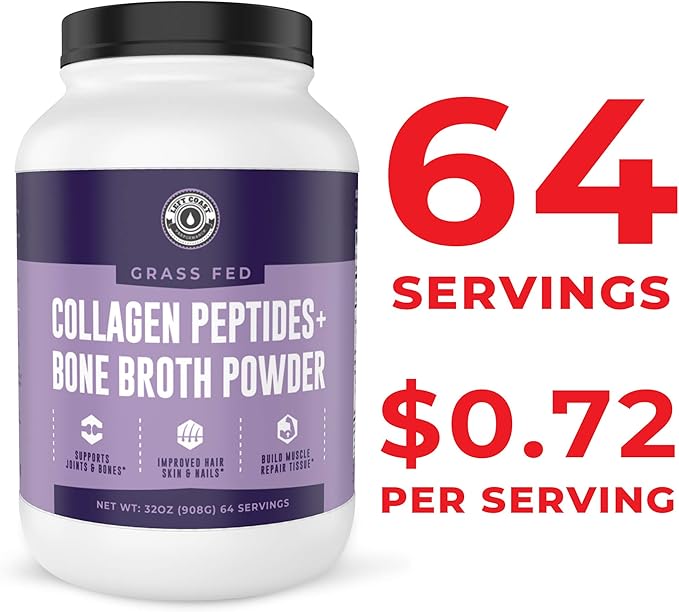 Left Coast Performance Collagen Bone Broth 2lb, Bone 64 Servings