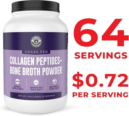 Left Coast Performance Collagen Bone Broth 2lb, Bone 64 Servings