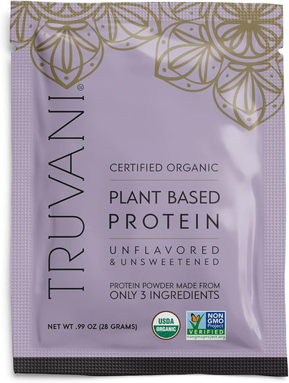 Truvani Vegan Pea Protein Powder 20g Organic 1 Serving