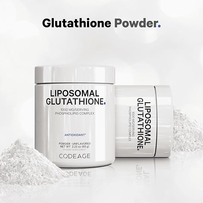 Codeage Liposomal Glutathione Powder 1000 mg 2-Month Supply, 2.22 Oz