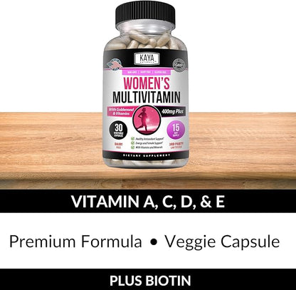 Kaya Naturals Women's Multivitamin, Overall Healthy 30 Count