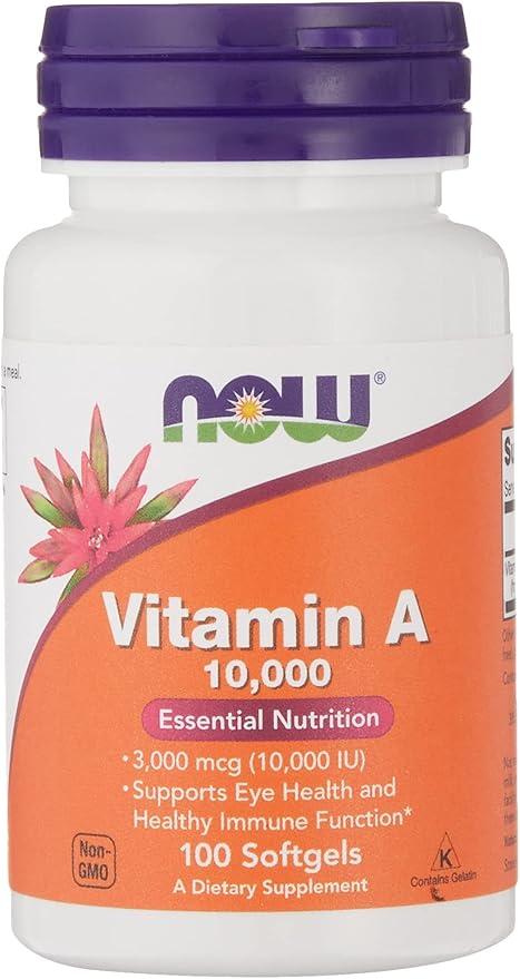 Now Foods, Vitamin A, 10,000 IU, 100 Softgels