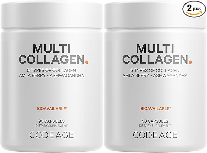 Codeage Multi Collagen Peptides Protein Capsules, 5 Collagen 2-Pack
