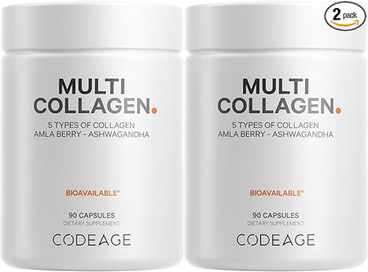 Codeage Multi Collagen Peptides Protein Capsules, 5 Collagen 2-Pack