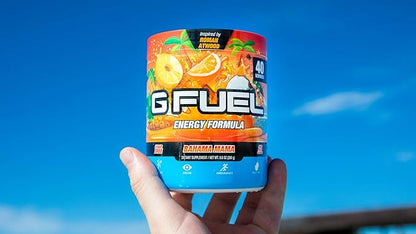 G Fuel Bahama Mama Energy Drink Powder, Pre Workout Caffeine Mix for Gaming, Sugar Free Focus Amino, Vitamin + Antioxidants, 9.9oz (Coconut & Pineapple, 40 Servings)