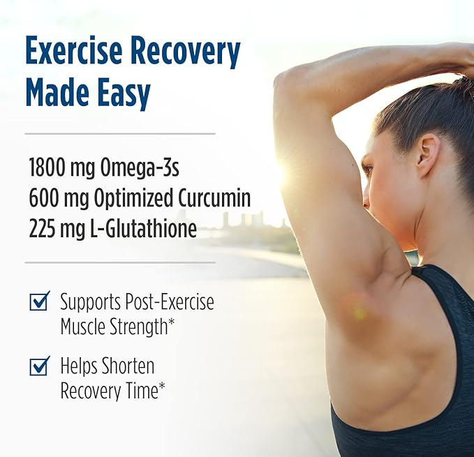 Nordic Naturals Recovery Plus, Unflavored 45 Soft 1800 mg Omega-3 Fish 600 mg 15 Servings