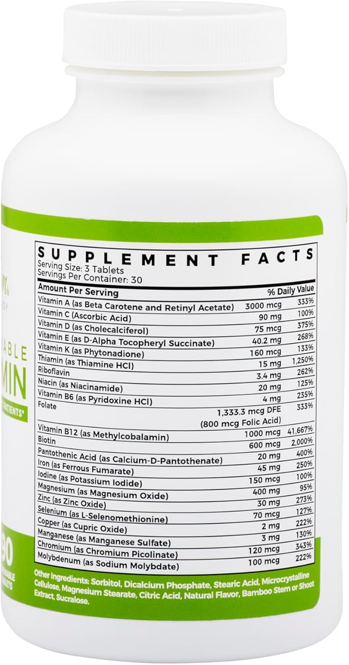 BariSlim Complete Chewable Bariatric Multivitamin Tablets 45 mg (90 Count)