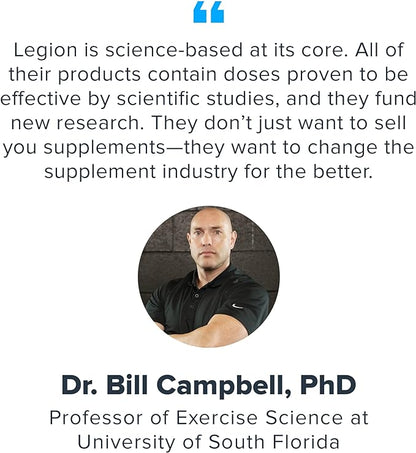 LEGION - All Natural Nitric Oxide Preworkout Drink to Boost Energy, Creatine Free, Naturally Sweetened, Beta Alanine, Citrulline, Alpha GPC (Rainbow Sherbet)