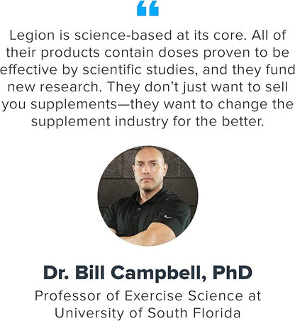 LEGION Pulse Pre Workout Supplement - All Natural Nitric Oxide Preworkout Drink to Boost Energy, Creatine Free, Naturally Sweetened, Beta Alanine, Citrulline, Alpha GPC (Caffeine Free Arctic Blast)