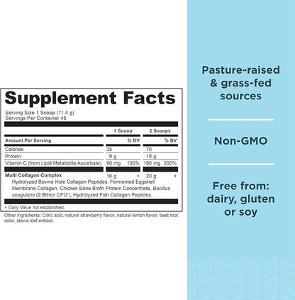 Ancient Nutrition Collagen Powder Protein, Multi 45 Servings, 18.1oz