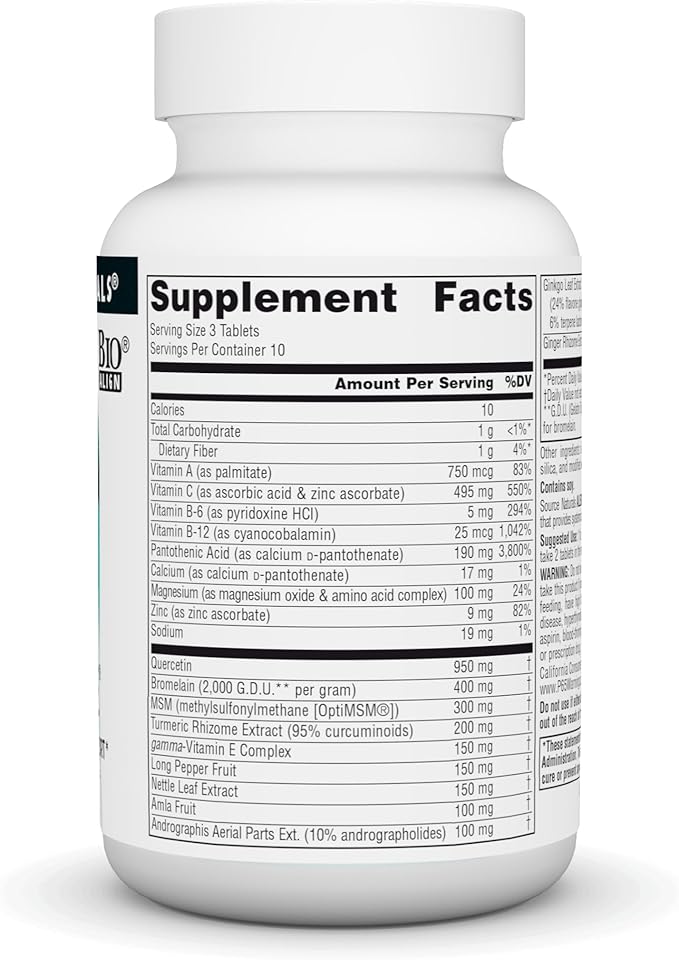 Source Naturals Aller-Response, Seasonal Immune Support* 30 Tablets