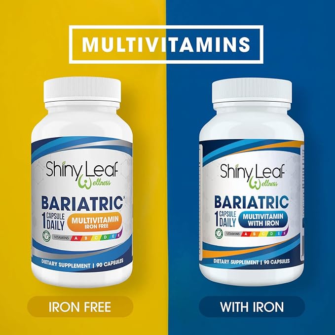 Shiny Leaf Bariatric Multivitamin Iron-Free Capsules (1 Year 360 Caps)