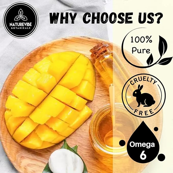 Naturevibe Botanicals Mango Oil 32 Ounces 100% Pure