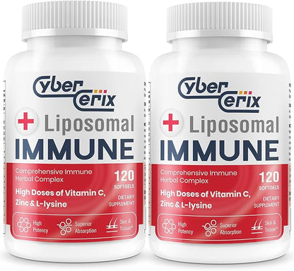 Advanced Liposomal Immune Supplement, Complex 1,500mg, Vitamins, 240 Capsules