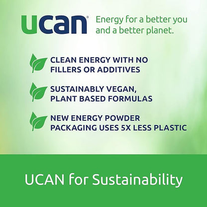 UCAN Energy + Plant Protein Powder 20g Pea 12 Servings