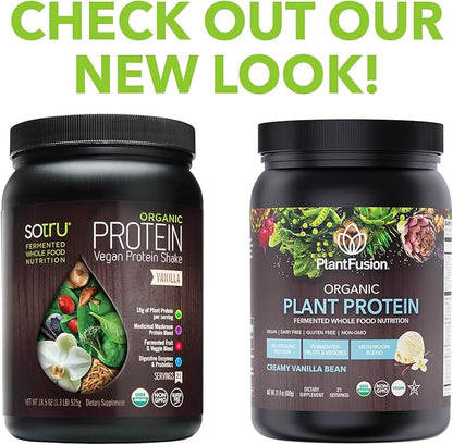 Organic Vegan Protein Powder 18.5 oz, 21 Servings