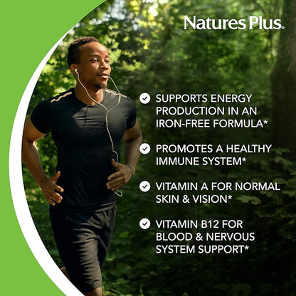 NaturesPlus Ultra I Multivitamin Iron Free, 90 Vegetarian 90 Servings