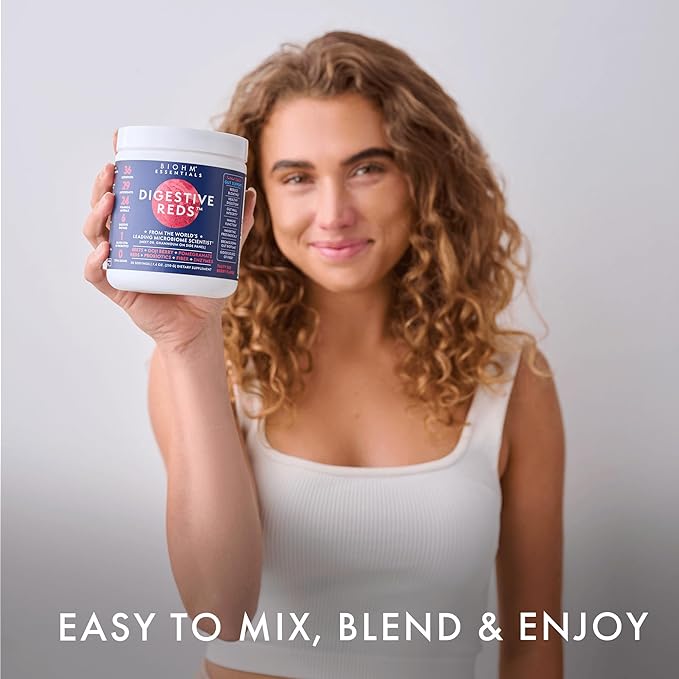 BIOHM Essential Digestive Reds, Superfood Powder,