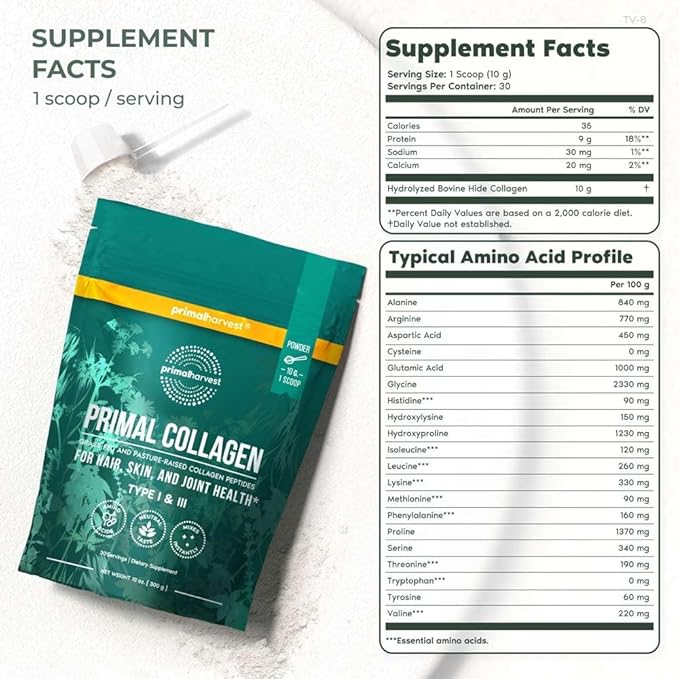 Primal Harvest Collagen Powder for Women 10 Oz