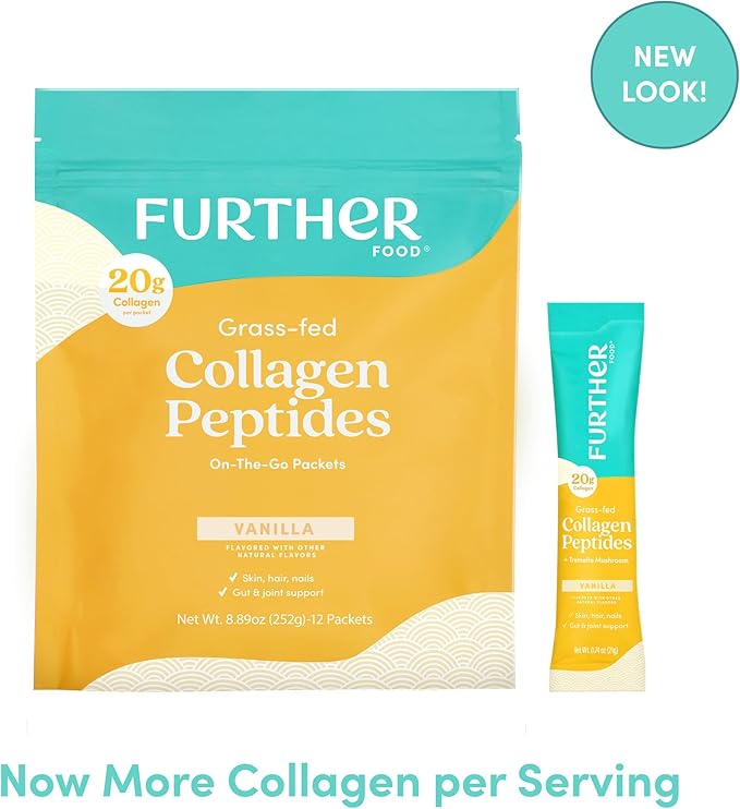 Further Food Vanilla Collagen Peptides Powder 1 & 3 Protein, 8.89 oz