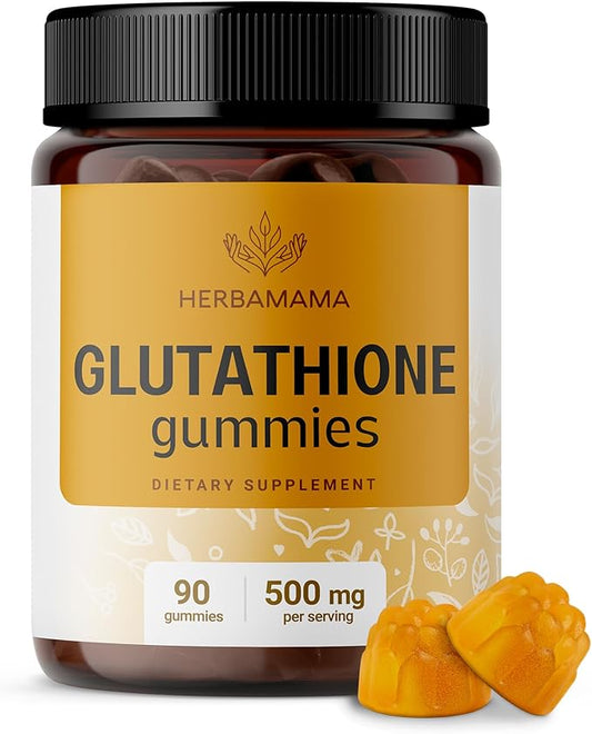 HERBAMAMA Reduced Glutathione Gummies 500mg - 90 Chews