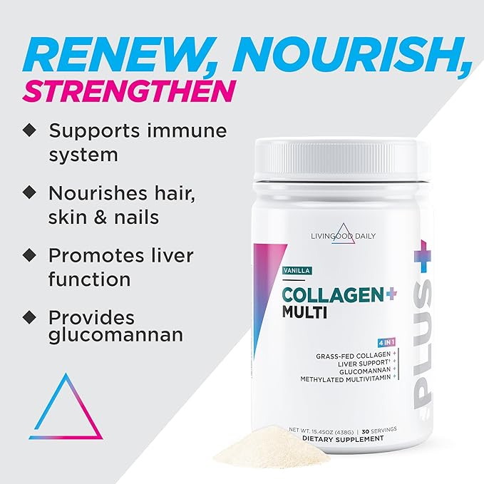 Livingood Daily Collagen Powder for Women 30 Servings
