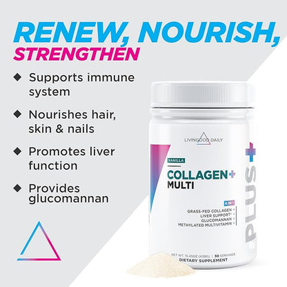 Livingood Daily Collagen Powder for Women 30 Servings