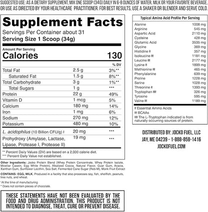 Jocko Mölk Whey Protein Powder (2 LB,
