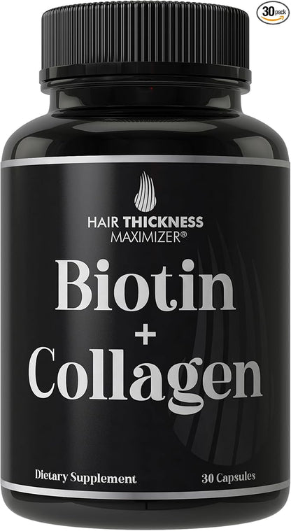 Biotin and Collagen Supplements 10000mcg Biotin 2-in-1 Hair