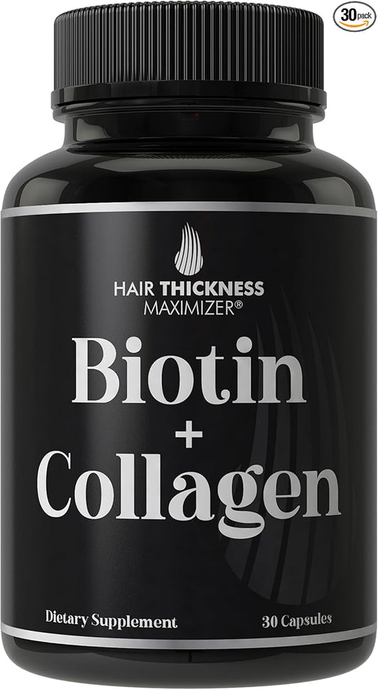 Biotin and Collagen Supplements 10000mcg Biotin 2-in-1 Hair