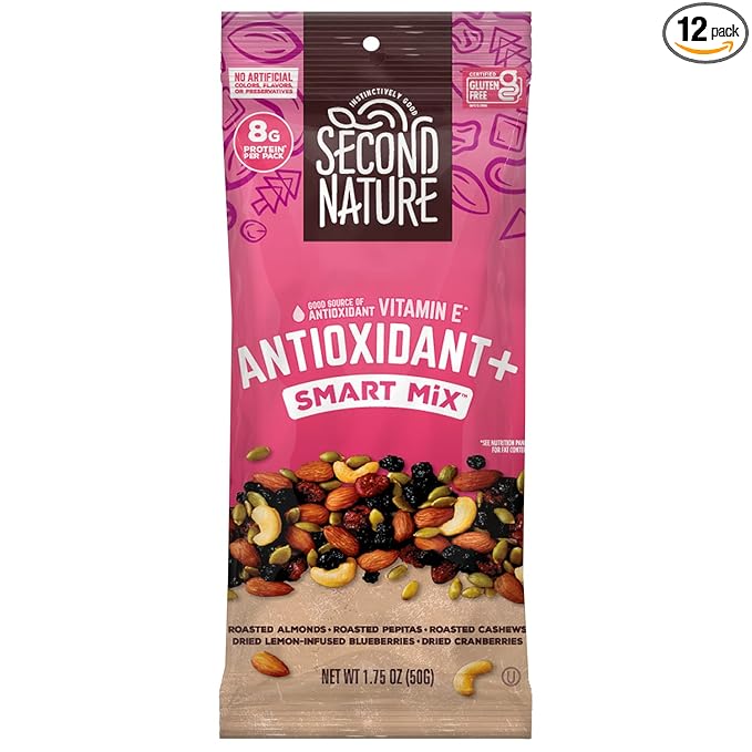 Second Nature Antioxidant+ Protein Smart Snack 1.75 Ounce 12)