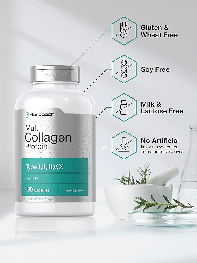 Horbäach Multi Collagen Protein 2000 mg 180 Capsules