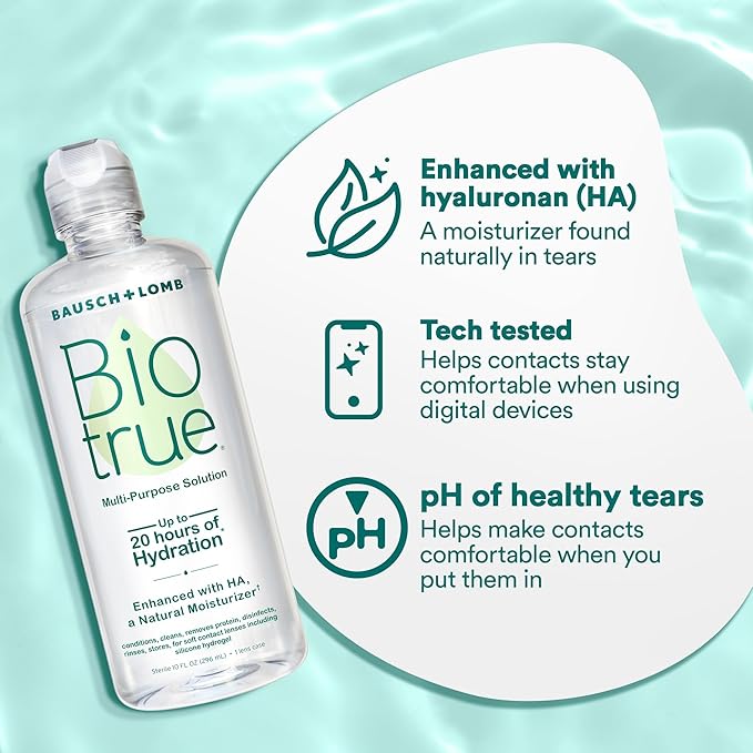 Biotrue Contact Lens Solution, Multi-Purpose Solution 10 FL 2)