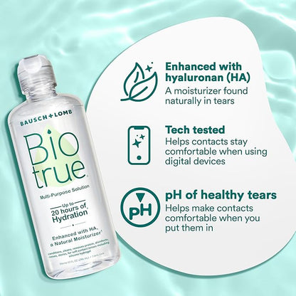 Biotrue Contact Lens Solution, Multi-Purpose Solution 10 FL 2)