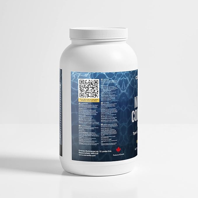 CORREXIKO Marine Collagen Powder Supplement Unflavored 10,000mg Double 1kg, 100 100 Servings