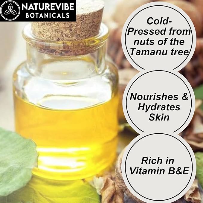 Naturevibe Botanicals Tamanu Oil 32 Ounces 100% Pure