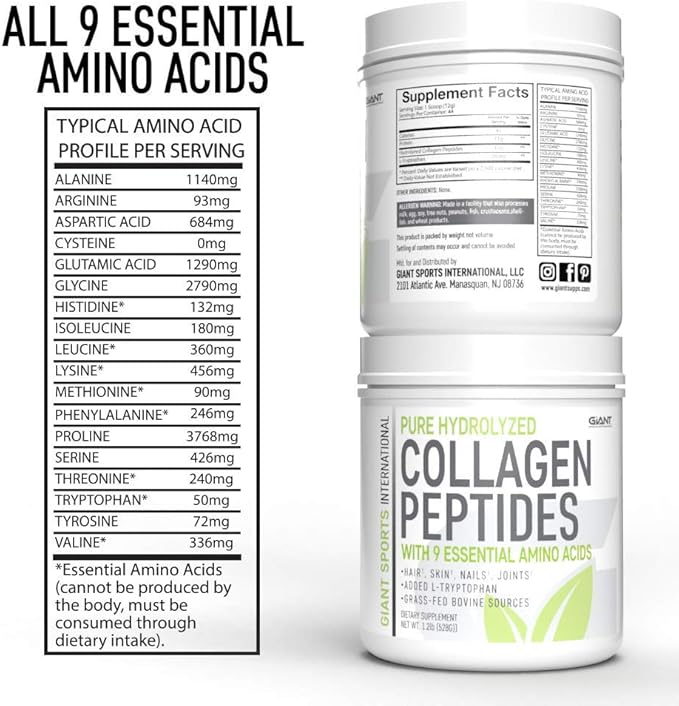 Giant Sports Collagen Peptide Powder 1 Type 3-1 LB