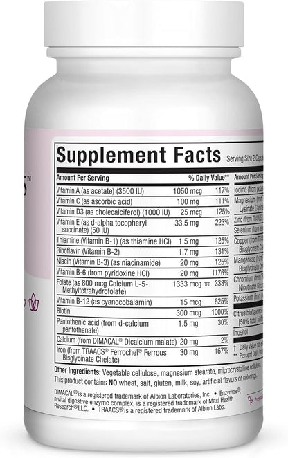 Maxi-Health Small Prenatal Capsules with Methyl Folate 60 Count