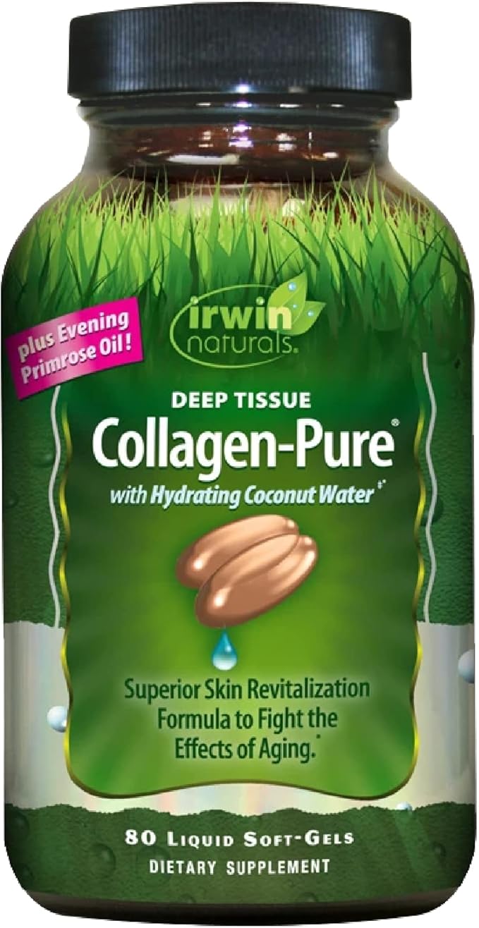 Irwin Naturals Deep Tissue Collagen-Pure 80 Liquid 2,000 mg 16 Total