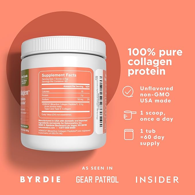 Hair, Skin and Nails Collagen Peptides Powder 60 Servings