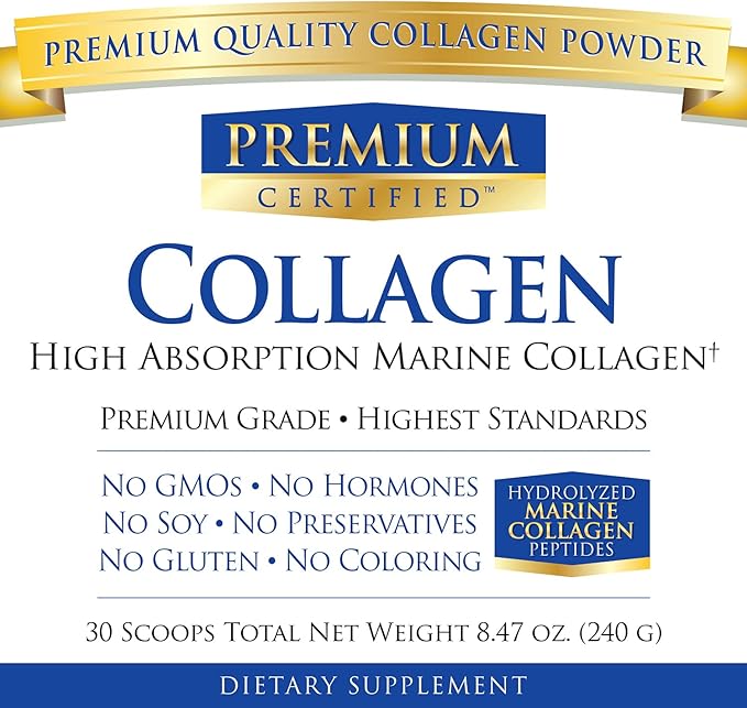 Collagen Powder - Hydrolyzed Pure Marine 30 Scoops 1 Month