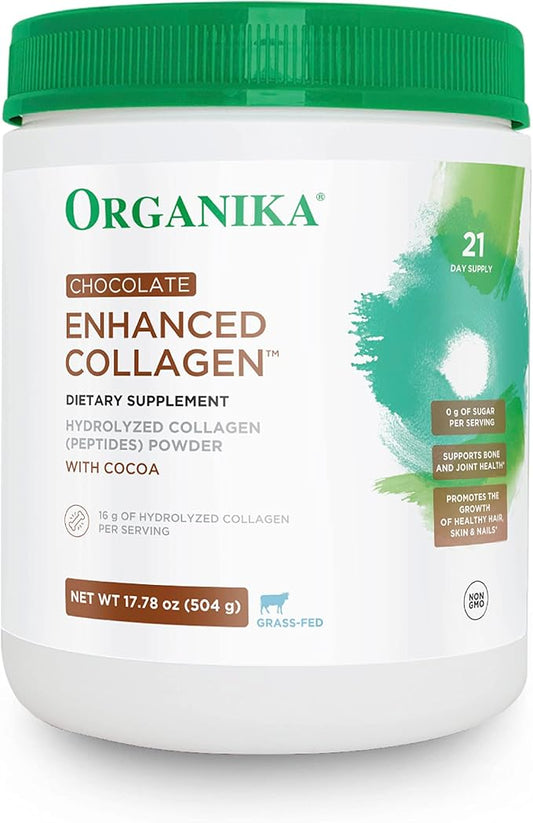 Organika Chocolate Enhanced Collagen 17.78 oz
