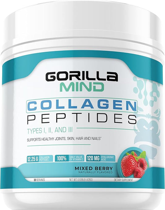 Gorilla Mind Collagen Peptides Powder 426g (Mixed