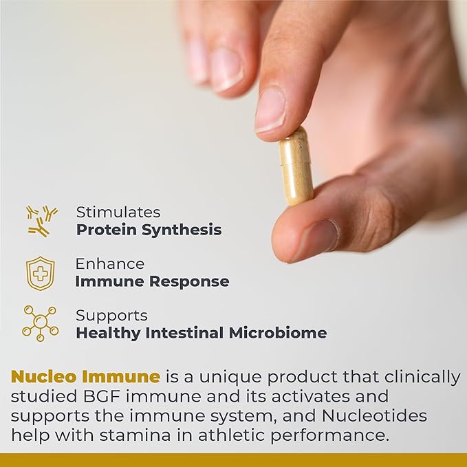 Premier Research Labs Nucleo Immune - Beta Glucan Supplements, Beta Glucans, Phytochemicals, Prickly Pear, Fiber, Immune Support - 90 Capsules