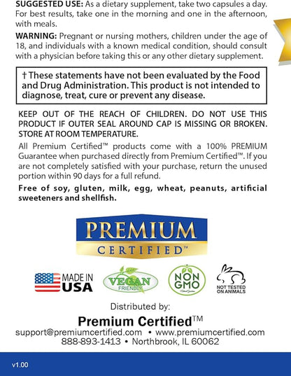 PMS Support - All Natural Hormonal Balance - Cycle Regulator, Mood and Energy Enhancer, Skin Support - Evening Primrose Oil, Calcium, Bioperine - 60 Capsules