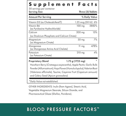 Michael's Health Naturopathic Programs Blood Pressure Factors 90 Vegetarian 30 Servings