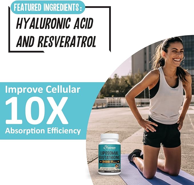 2400 MG Liposomal Glutathione Softgels, Max 480 Softgels