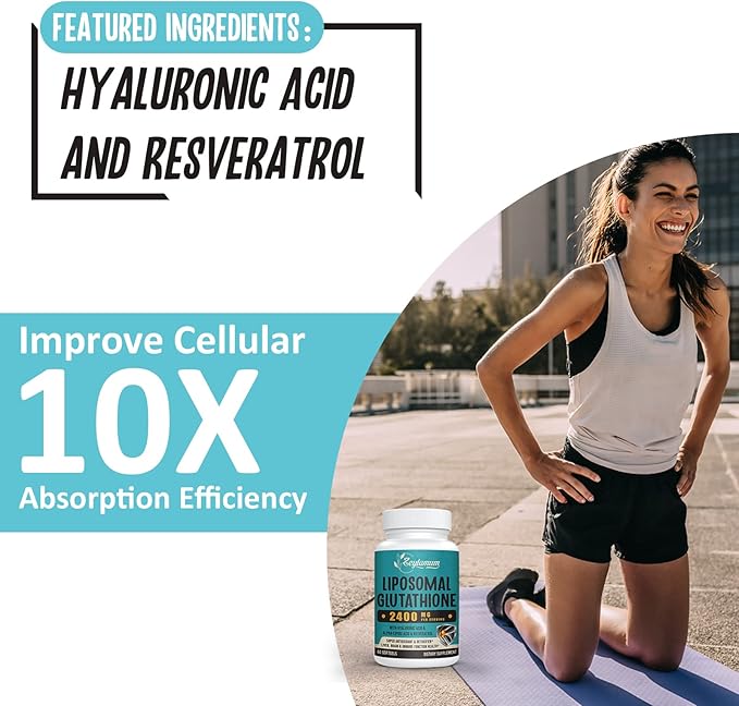 2400 MG Liposomal Glutathione Softgels, Max 360 Softgels